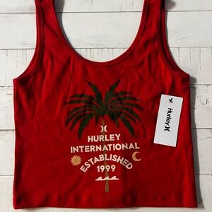 NWT Hurley Women's Red Tank Top